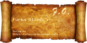 Furka Olivér névjegykártya